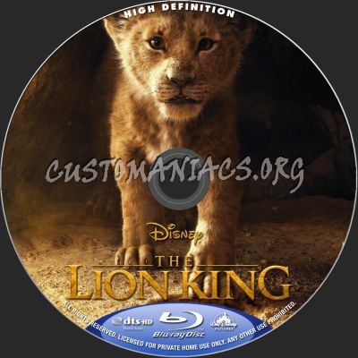 The Lion King (2019) blu-ray label