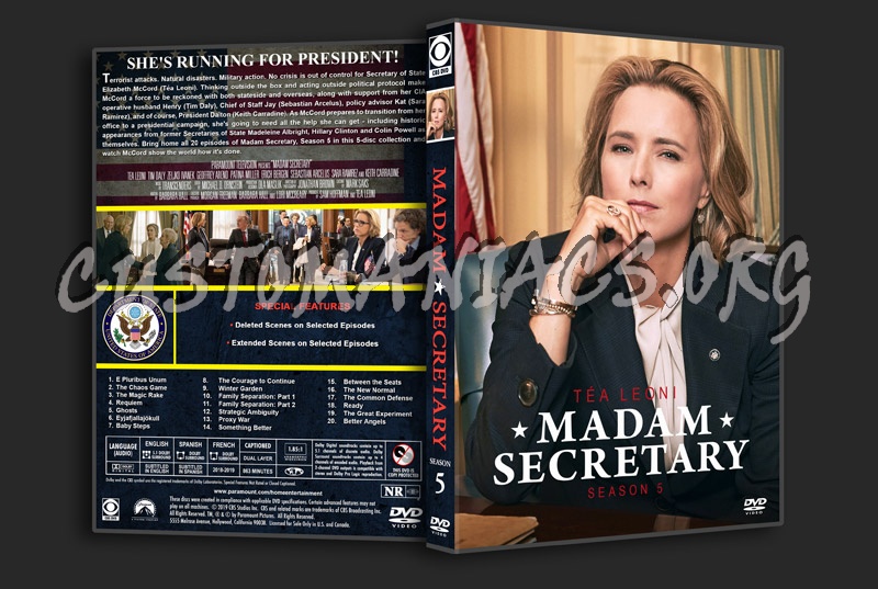 Madam Secretary - Season 5 dvd cover