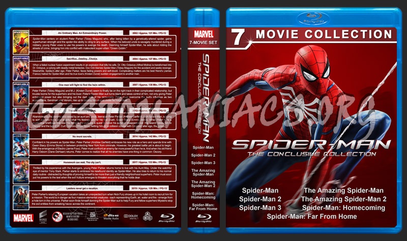 Spider-Man: The Conclusive Collection blu-ray cover