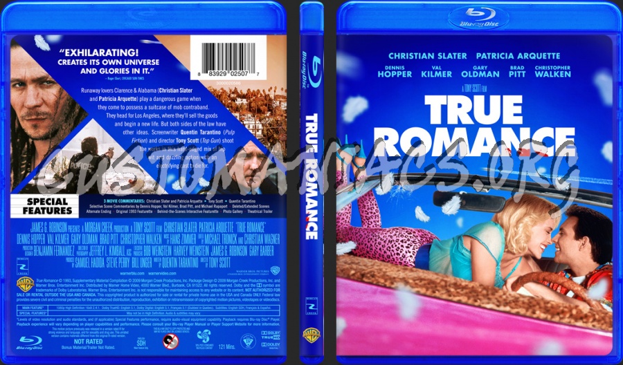 True Romance (1993) blu-ray cover