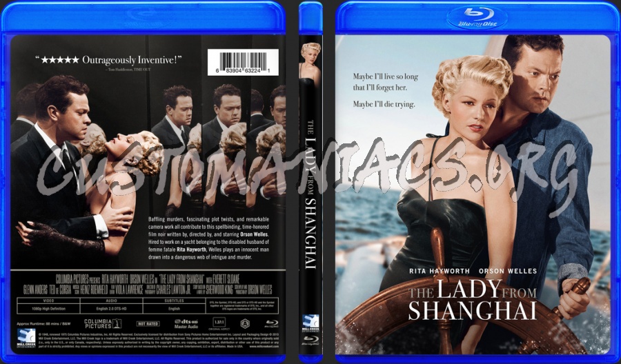 The Lady from Shanghai (1947) blu-ray cover