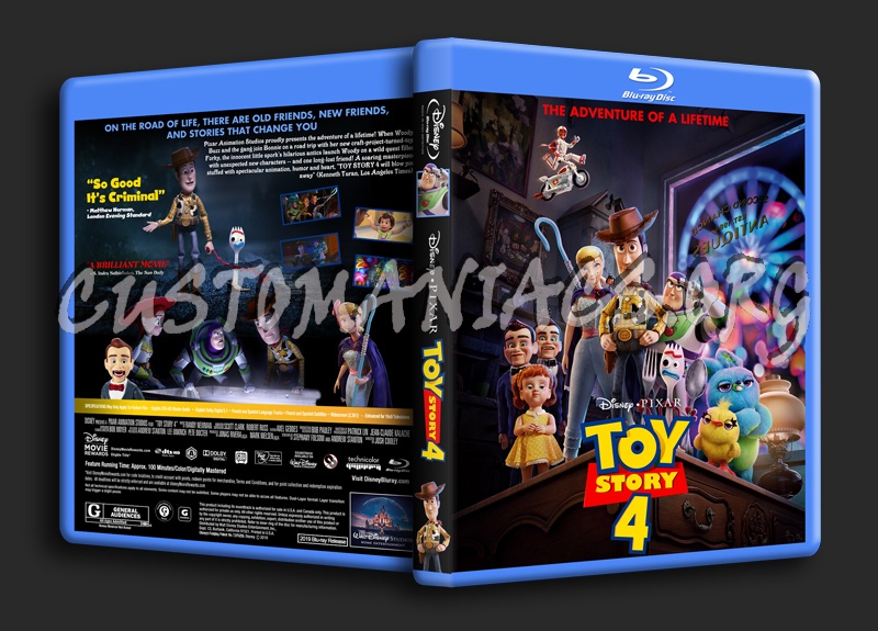 Toy Story 4 dvd cover