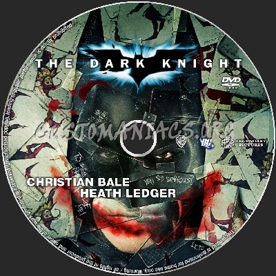 The Dark Knight dvd label