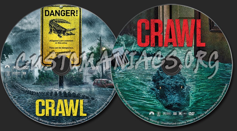 Crawl dvd label