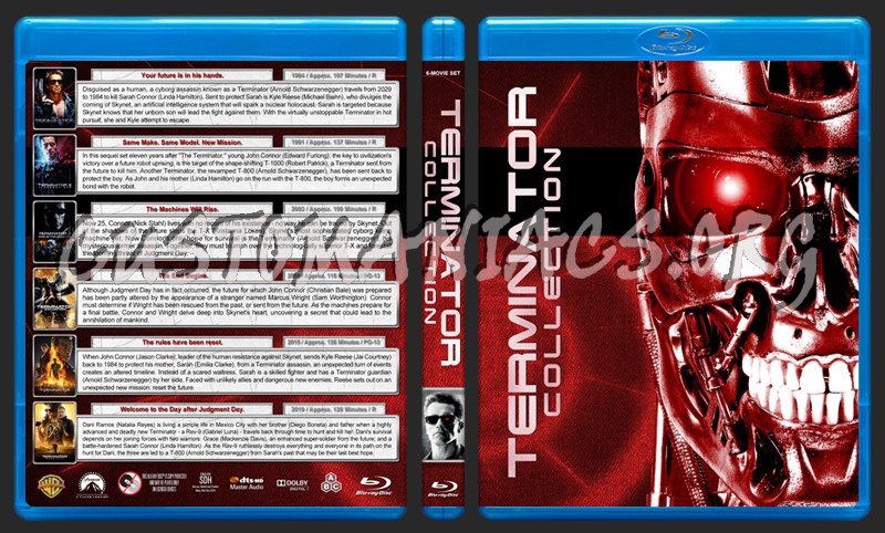 Terminator Collection (6) blu-ray cover