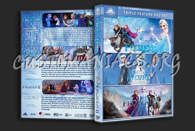 Frozen Triple Feature dvd cover