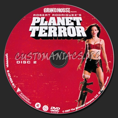 Planet Terror dvd label