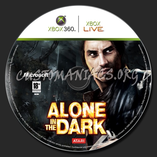 Alone In The Dark dvd label