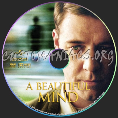 A Beautiful Mind dvd label