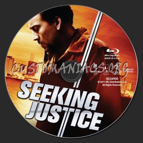 Seeking Justice blu-ray label