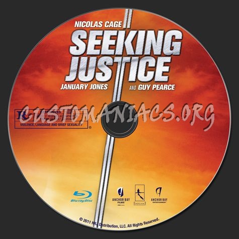 Seeking Justice blu-ray label