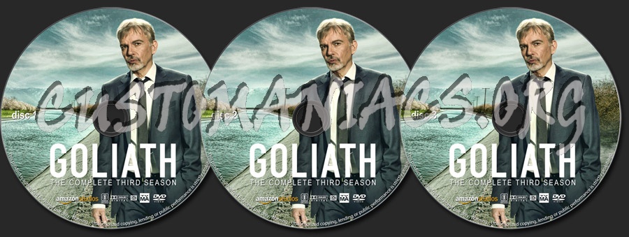 Goliath - Season 3 dvd label