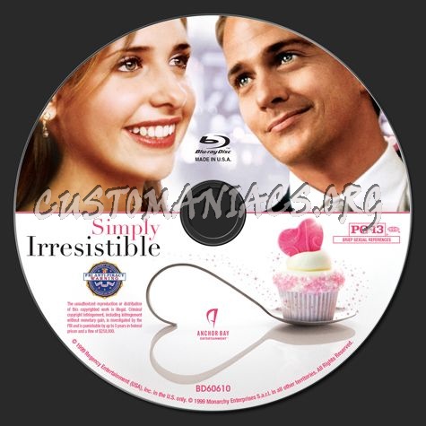 Simply Irresistible blu ray label DVD Covers Labels by