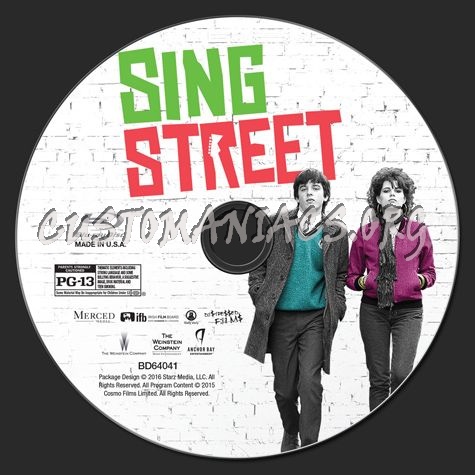 Sing Street blu-ray label