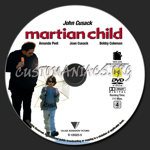 Martian Child dvd label