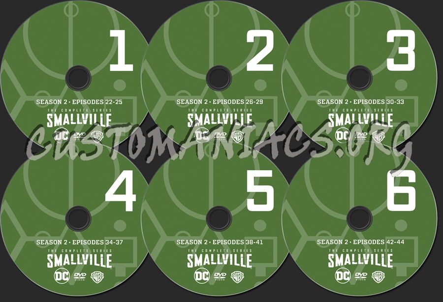 Smallville Season 2 dvd label