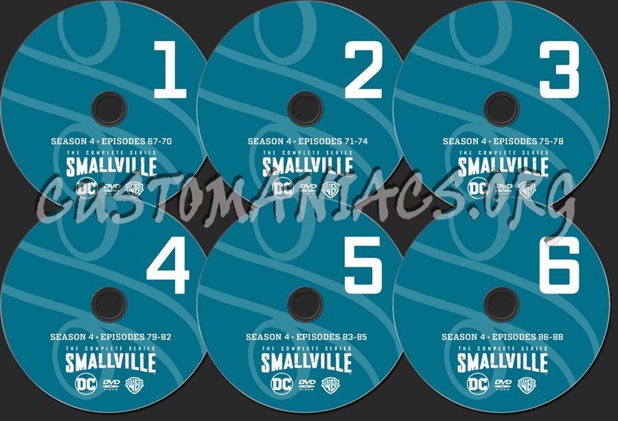 Smallville Season 4 dvd label