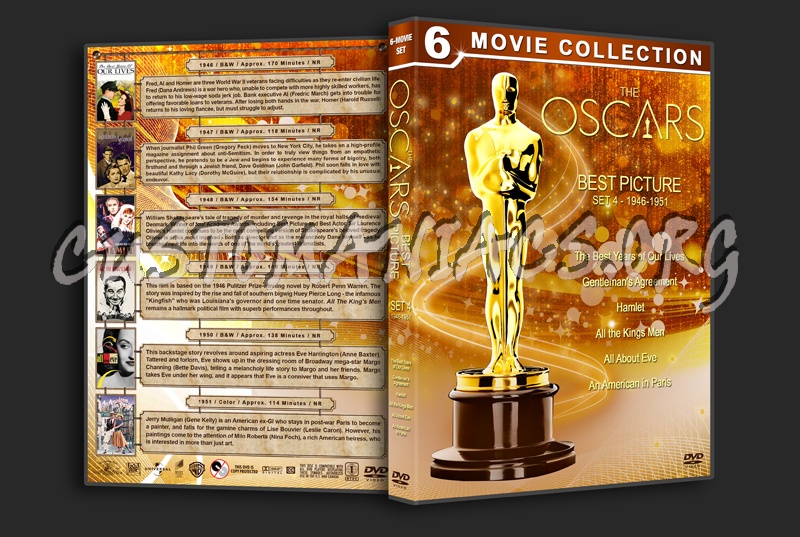 The Oscars: Best Picture - Set 4 (1946-1951) dvd cover