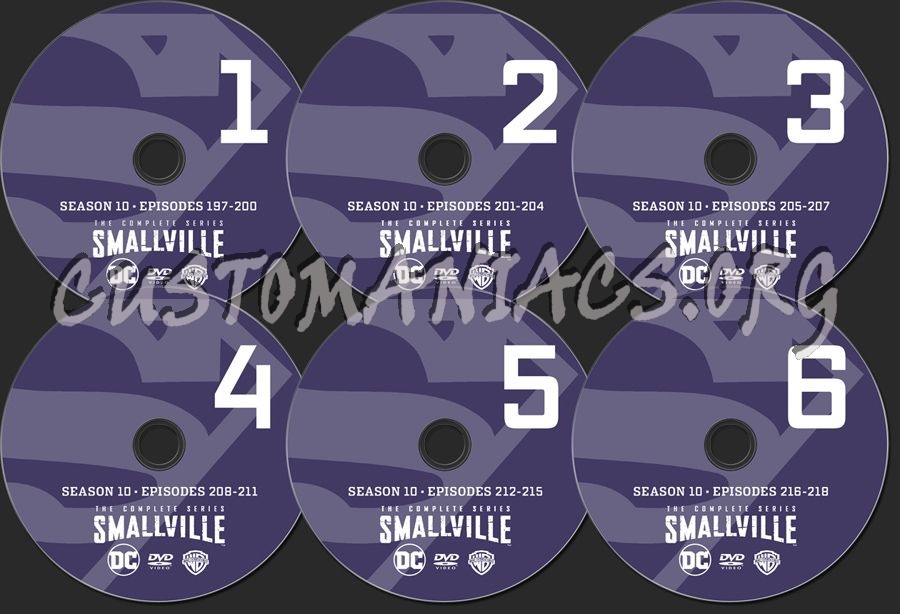 Smallville Season 10 dvd label