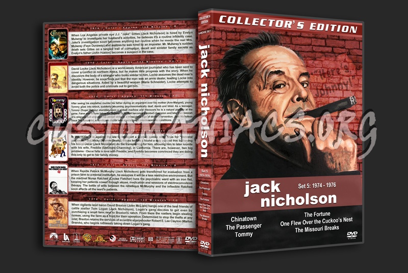 Jack Nicholson Filmography - Set 5 (1974-1976) dvd cover