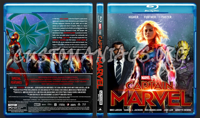 Captain Marvel version 2 blu-ray cover