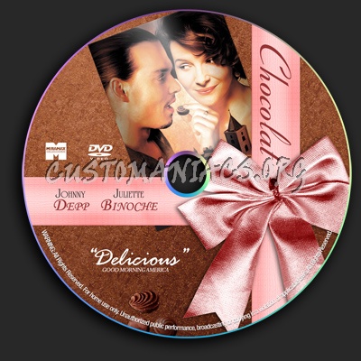 Chocolat dvd label