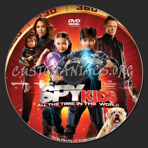 Spy Kids All the Time in the World dvd label