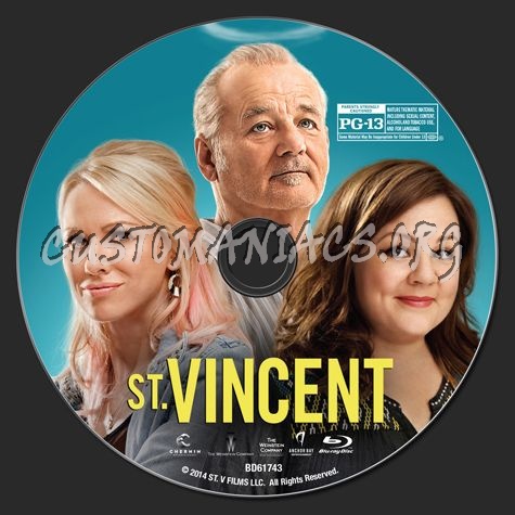 St Vincent blu-ray label