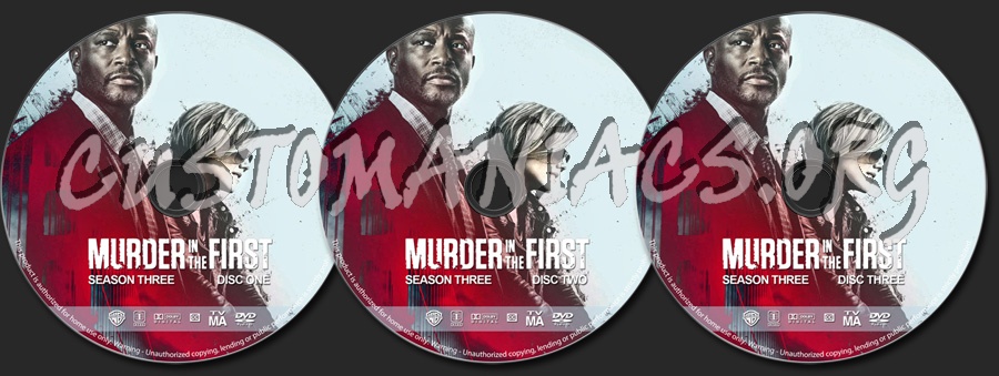 Murder in the First - Season 3 dvd label