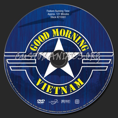 Good Morning Vietnam dvd label