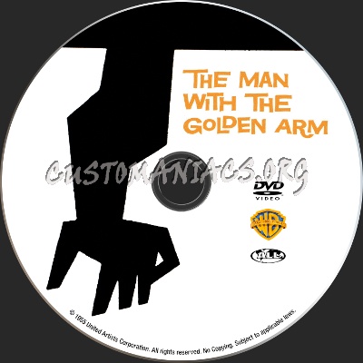 The Man with the Golden Arm dvd label