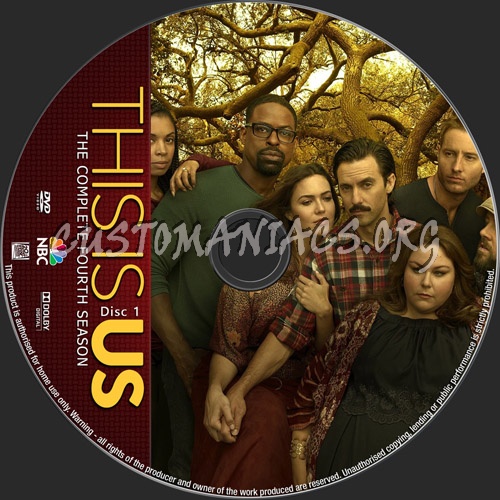 This Is Us Season 4 dvd label