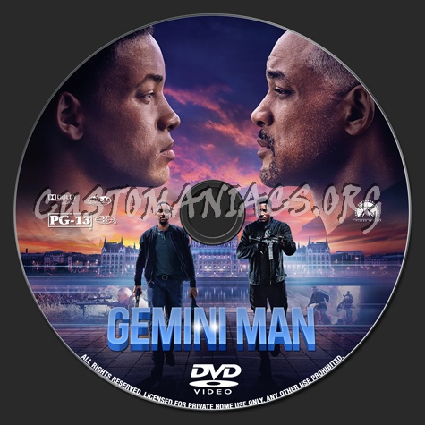 Gemini Man dvd label