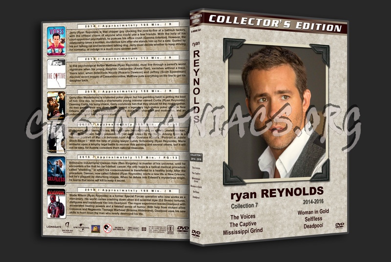 Ryan Reynolds Filmography - Collection 7 (2014-2016) dvd cover