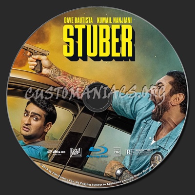 Stuber blu-ray label