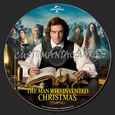 The Man Who Invented Christmas blu-ray label