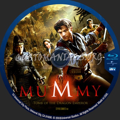 The Mummy 3 blu-ray label