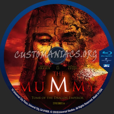 The Mummy 3 blu-ray label