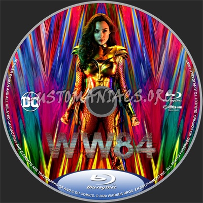 Wonder Woman 1984 aka WW84 blu-ray label