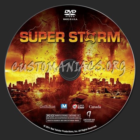 Super Storm dvd label