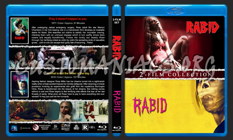 Rabid Double Feature blu-ray cover