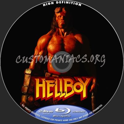 Hellboy (2019) blu-ray label