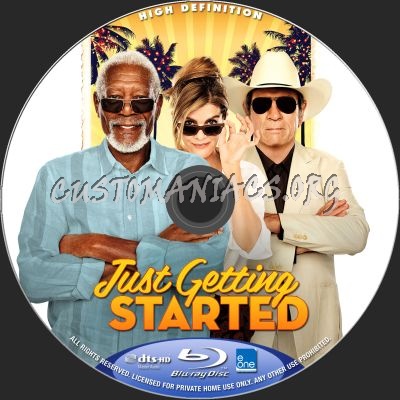 Just Getting Started blu-ray label