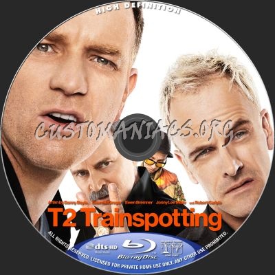 T2 Trainspotting blu-ray label