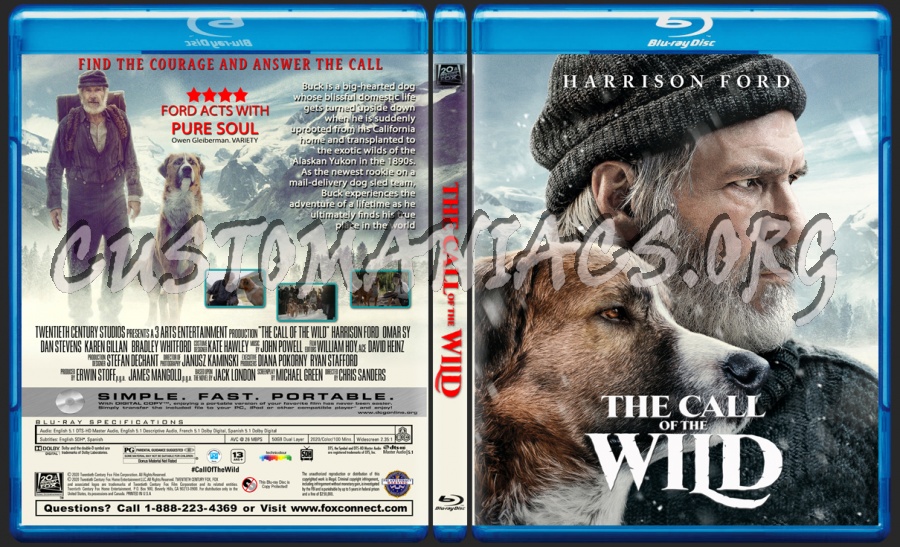 The Call Of The Wild Blu Ray Cover Dvd Covers Labels By Customaniacs Id Free Download Highres Blu Ray Cover