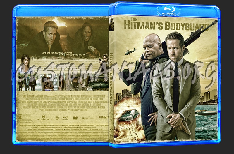 The Hitman's Bodyguard (2017) blu-ray cover