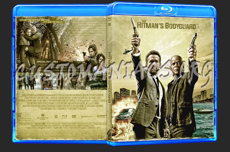 The Hitman's Bodyguard (2017) blu-ray cover