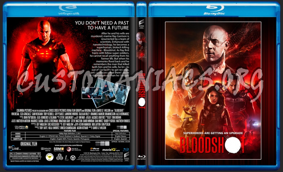 Bloodshot blu-ray cover