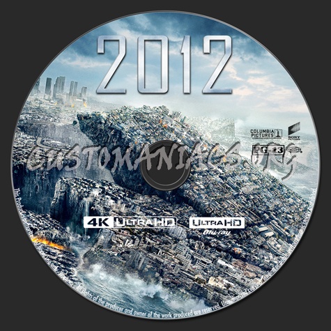 2012 4k blu-ray label