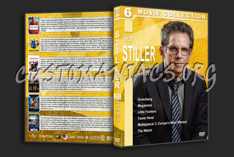 Ben Stiller Film Collection - Set 8 (2010-2012) dvd cover